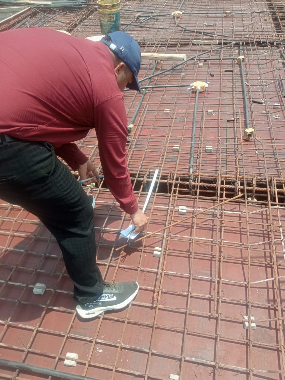 Steel Checking at Site